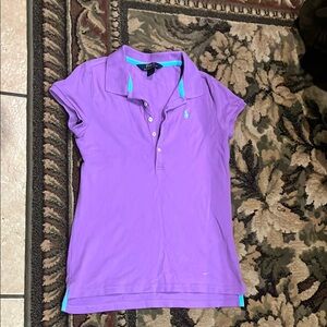 Polo by Ralph Lauren Purple Fitted Button Down Shirt
